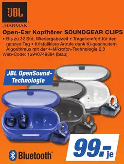 K+B Expert JBL Open-Ear Kopfhörer SOUNDGEAR CLIPS Angebot