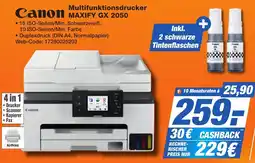 K+B Expert Canon Multifunktionsdrucker MAXIFY GX 2050 Angebot