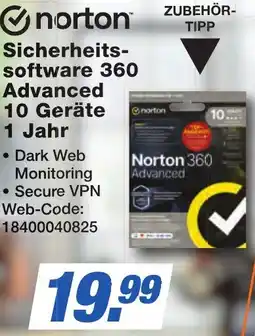 K+B Expert Norton Sicherheitssoftware 360 Advanced 10 Geräte 1 Jahr Angebot