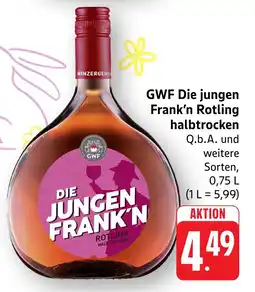 Edeka Neukauf GWF Die jungen Frank'n Rotling halbtrocken Angebot