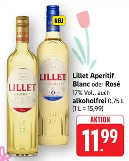 Edeka Neukauf Lillet Aperitif Blanc oder Rosé auch alkoholfrei Angebot