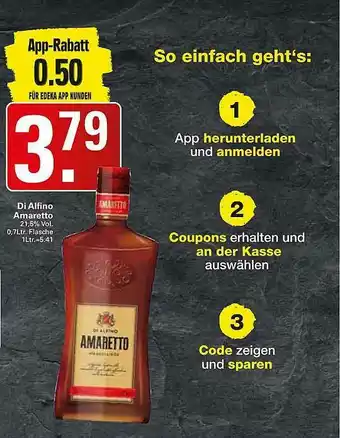 WEZ Di Alfino Amaretto Angebot