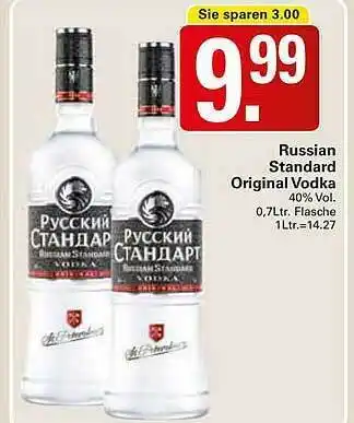 WEZ Russian Standard Original Vodka Angebot