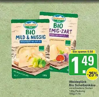 WEZ Weidegtück Bio Scheibenkäse Angebot