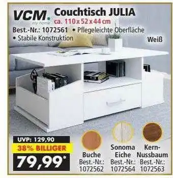 Norma24 Vcm Couchtisch Julia Angebot