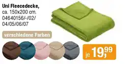 Opti Wohnwelt Uni Fleecedecke Angebot
