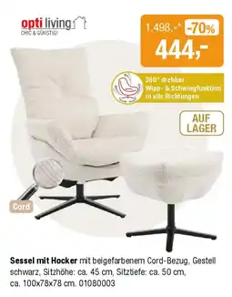 Opti Wohnwelt opti living Sessel mit Hocker Angebot