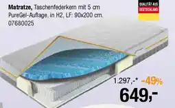 Opti Wohnwelt MONDO Matratze Angebot