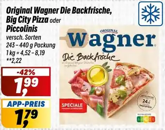 Simmel Original Wagner Die Backfrische, Big City Pizza oder Piccolinis Angebot