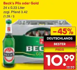 Netto Marken-Discount Beck's Pils oder Gold Angebot