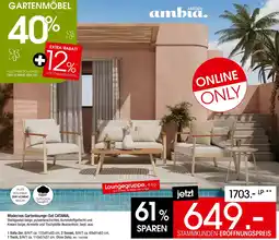Zurbrüggen Modernes Gartenlounge-Set CATANIA Angebot