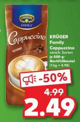 Kaufland KRÜGER Family-Cappuccino Angebot