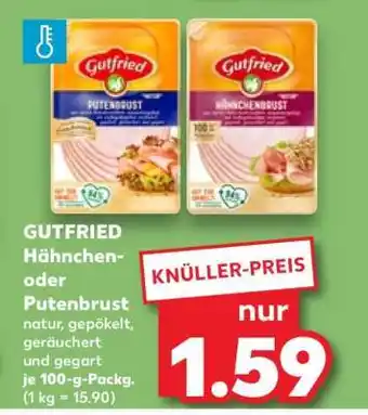 Kaufland GUTFRIED Hähnchen- oder Putenbrust Angebot