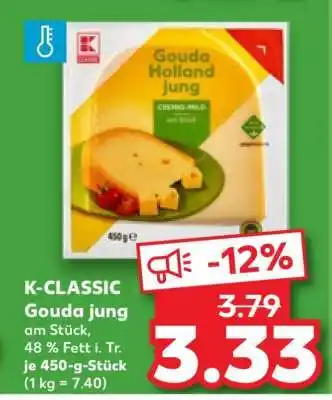 Kaufland K-CLASSIC Gouda jung Angebot
