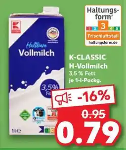 Kaufland K-CLASSIC H-Vollmilch Angebot