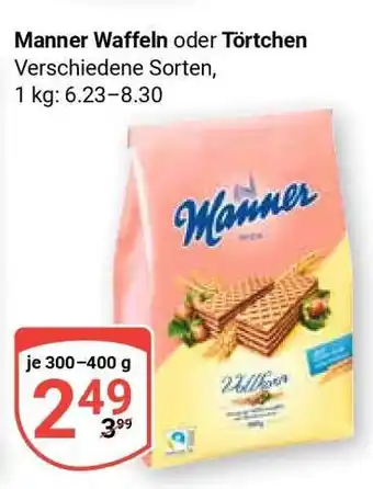 Globus Manner Waffeln oder Törtchen Angebot