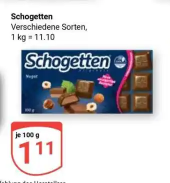 Globus Schogetten Angebot