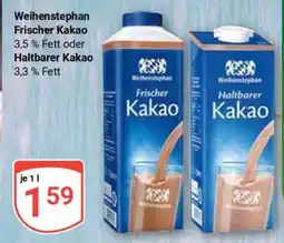 Globus Weihenstephan Frischer Kakao Angebot