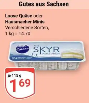 Globus Loose Quäse oder Hausmacher Minis Angebot