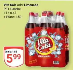 Globus VITA Cola oder Limonade Angebot