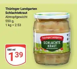 Globus THÜRINGER LANDGARTEN Schlachtekraut Angebot