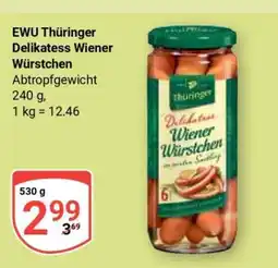 Globus EWU Thüringer Delikatess Wiener Würstchen Angebot