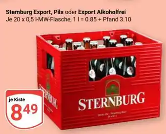 Globus Sternburg Export, Pils oder Export Alkoholfrei Angebot