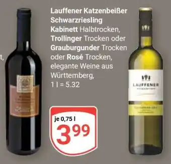 Globus Lauffener Katzenbeisser Schwarzriesling Kabinett Angebot