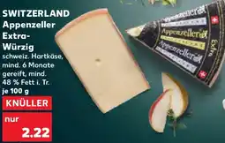 Kaufland SWITZERLAND Appenzeller Extra Würzig Angebot