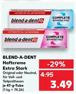 Kaufland Blend-a-dent haftcreme extra stark original Angebot