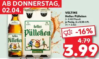 Kaufland Veltins helles pülleken Angebot