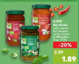 Kaufland K-bio bio-pesto pesto rosso Angebot