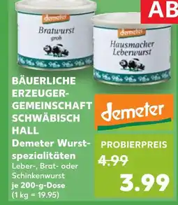 Kaufland Demeter leberwurst Angebot