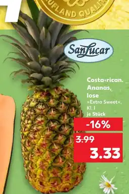 Kaufland Sanlucar costa-rican ananas Angebot