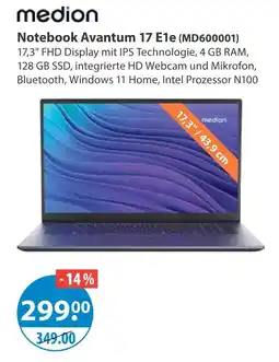V Markt Medion notebook avantum 17 e1e Angebot