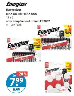 V Markt Energizer max aa Angebot
