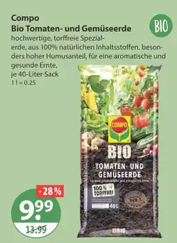 V Markt Compo bio tomaten- und gemüseerde Angebot