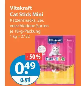 V Markt Vitakraft cat stick mini Angebot