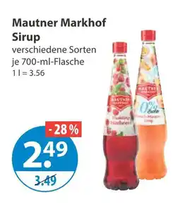 V Markt Mautner markhof himbeer sirup Angebot