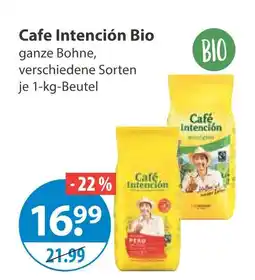 V Markt Cafe intención bio ganze bohne Angebot