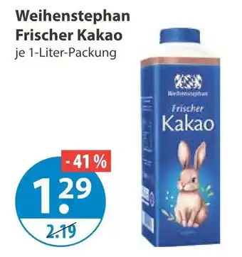 V Markt Weihenstephan frischer kakao Angebot