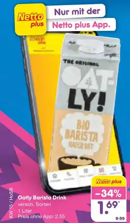 Netto Marken-Discount Oatly barista drink Angebot
