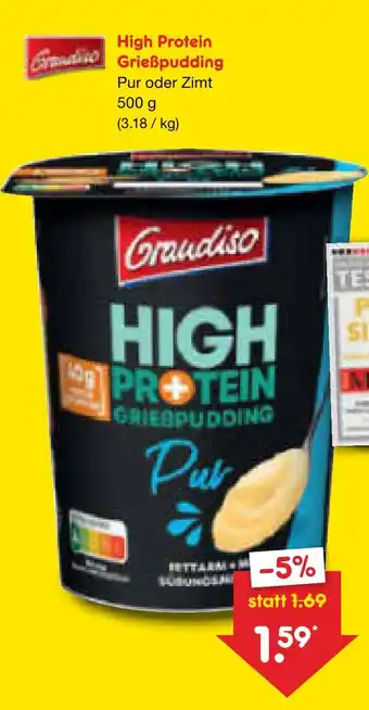 Netto Marken-Discount Grandiso high protein grießpudding Angebot