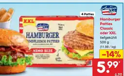 Netto Marken-Discount American style hamburger patties classic oder xxl Angebot