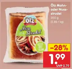 Netto Marken-Discount Ölz mohn- oder nussstrudel Angebot