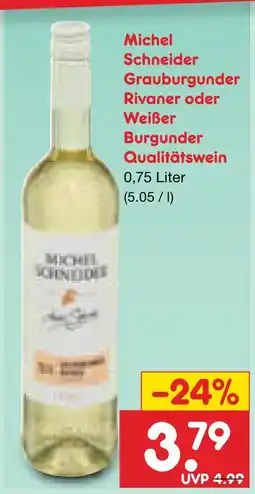Netto Marken-Discount Michel schneider grauburgunder qualitätswein Angebot