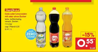 Netto Marken-Discount Stardrink cola oder limonaden Angebot