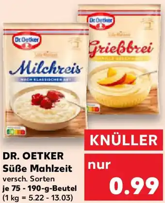 Kaufland DR. OETKER Süße Mahlzeit Angebot