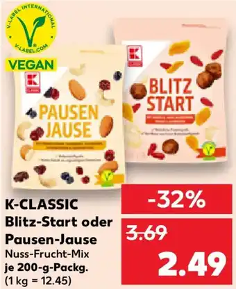 Kaufland K-CLASSIC Blitz-Start oder Pausen-Jause Angebot