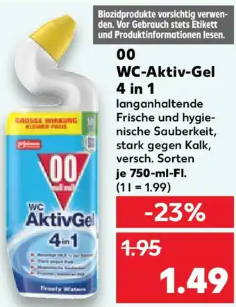Kaufland 00 WC-Aktiv-Gel 4 in 1 Angebot